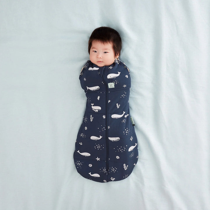 Ergopouch Cocoon 2.5 TOG Swaddle Sack - Whales