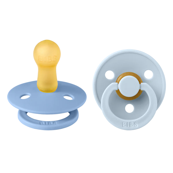 BIBS Round Colour Pacifiers - Size 1 (0-6m)