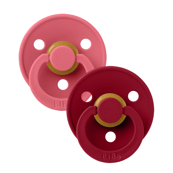 BIBS Round Colour Pacifiers - Size 1 (0-6m)