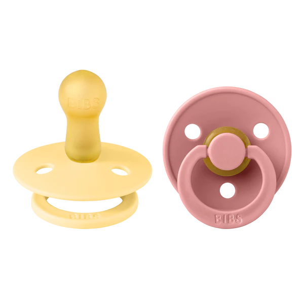 BIBS Round Colour Pacifiers - Size 1 (0-6m)