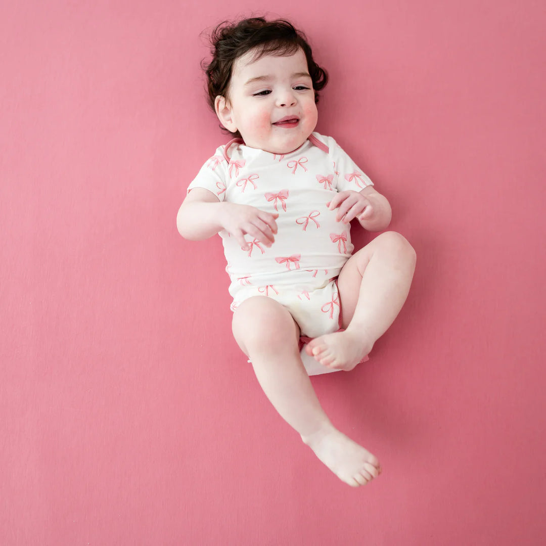 Kyte Baby Short Sleeve Bodysuit - Bow