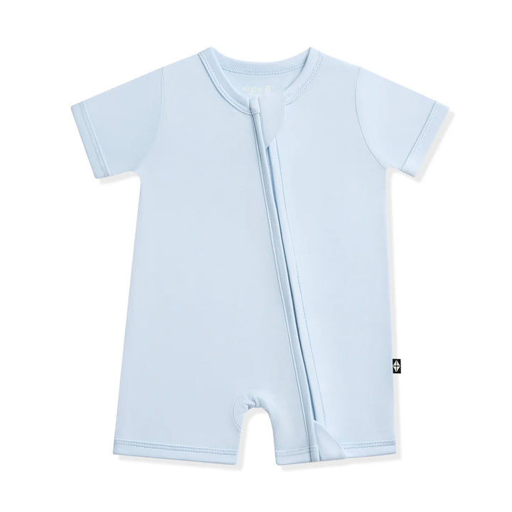 Kyte Baby Zippered Shortall Romper - Breeze