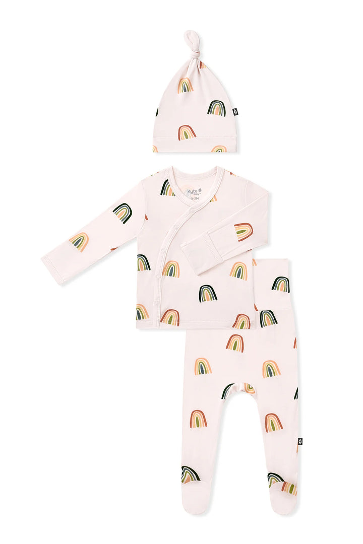 Kyte Baby Take Me Home Set with Cap - Retro Rainbow