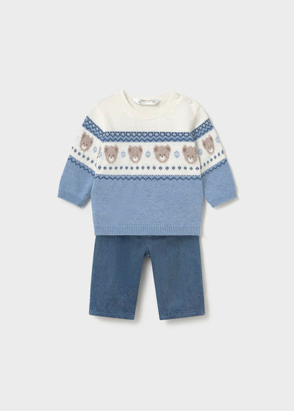 Mayoral Sweater and Pants Set - Printed Bears