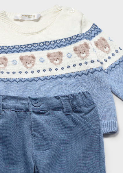 Mayoral Sweater and Pants Set - Printed Bears