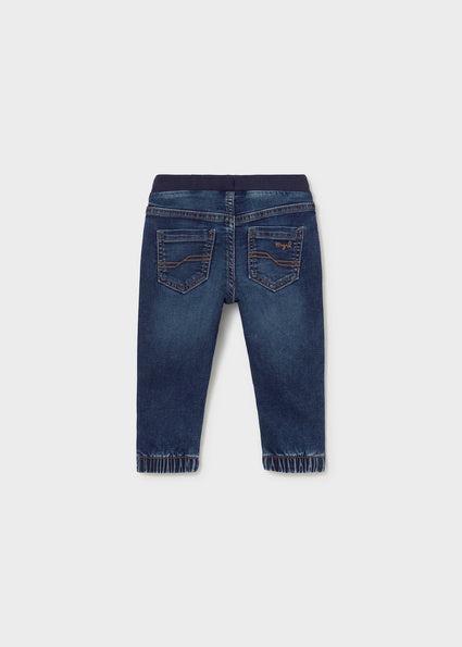 Mayoral Soft Denim Jogger Pants - Dark Denim