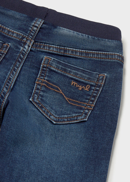 Mayoral Soft Denim Jogger Pants - Dark Denim