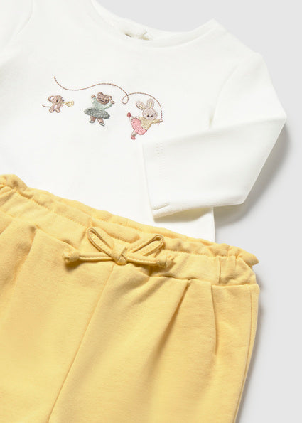 Mayoral 3pc Tracksuit - Chamomile with Ballerina&