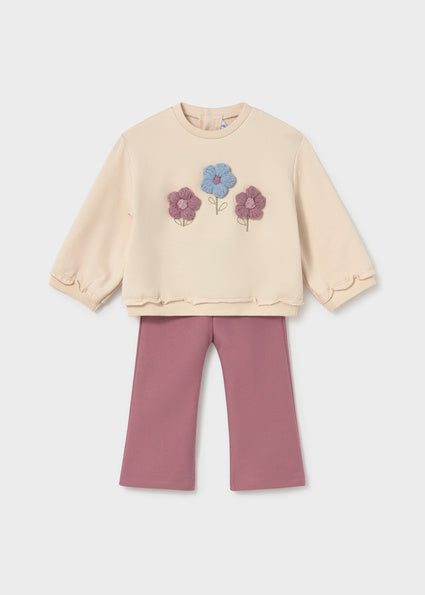 Mayoral Pants and Sweatshirt Set - Violet