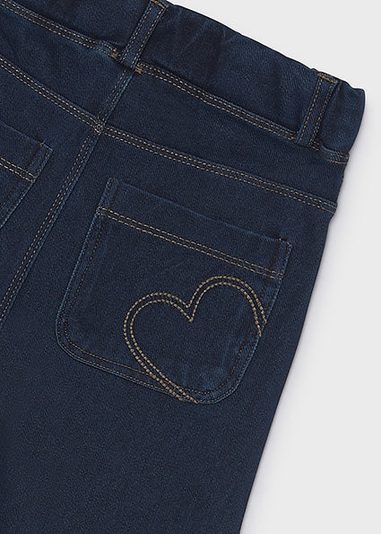Mayoral Wide Leg Denim Pants - Super Dark Denim