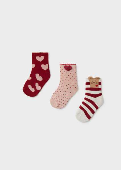 Mayoral 3pc Sock Set - Rooibos