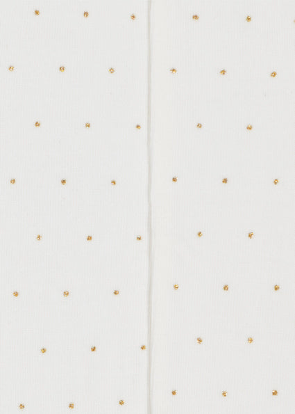 Mayoral Studded Tights - Natural