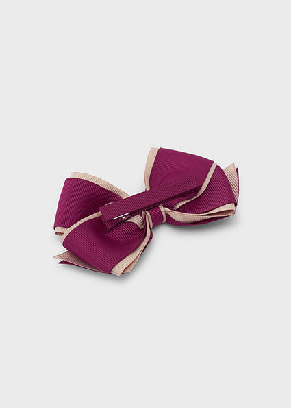 Mayoral Bow Hairclip - Raspberry