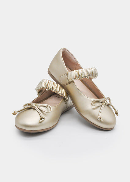 Mayoral Bow Mary Janes - Gold