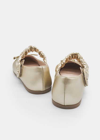 Mayoral Bow Mary Janes - Gold
