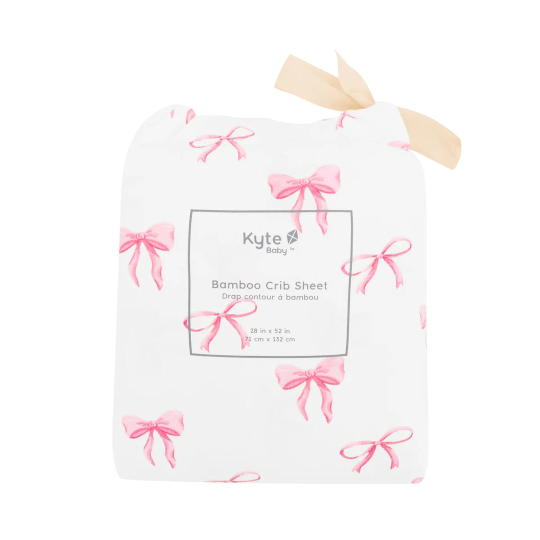 Kyte Baby Crib Sheet - Bow