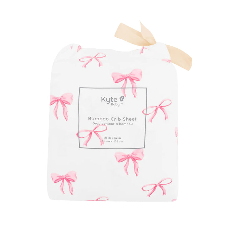 Kyte Baby Crib Sheet - Bow
