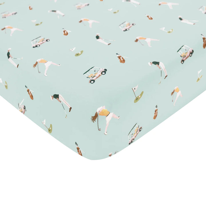 Kyte Baby Crib Sheet - Golf