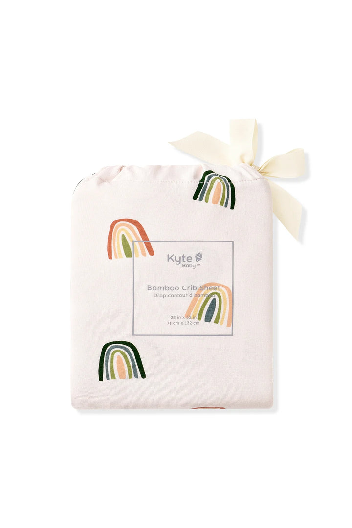 Kyte Baby Crib Sheet - Retro Rainbow