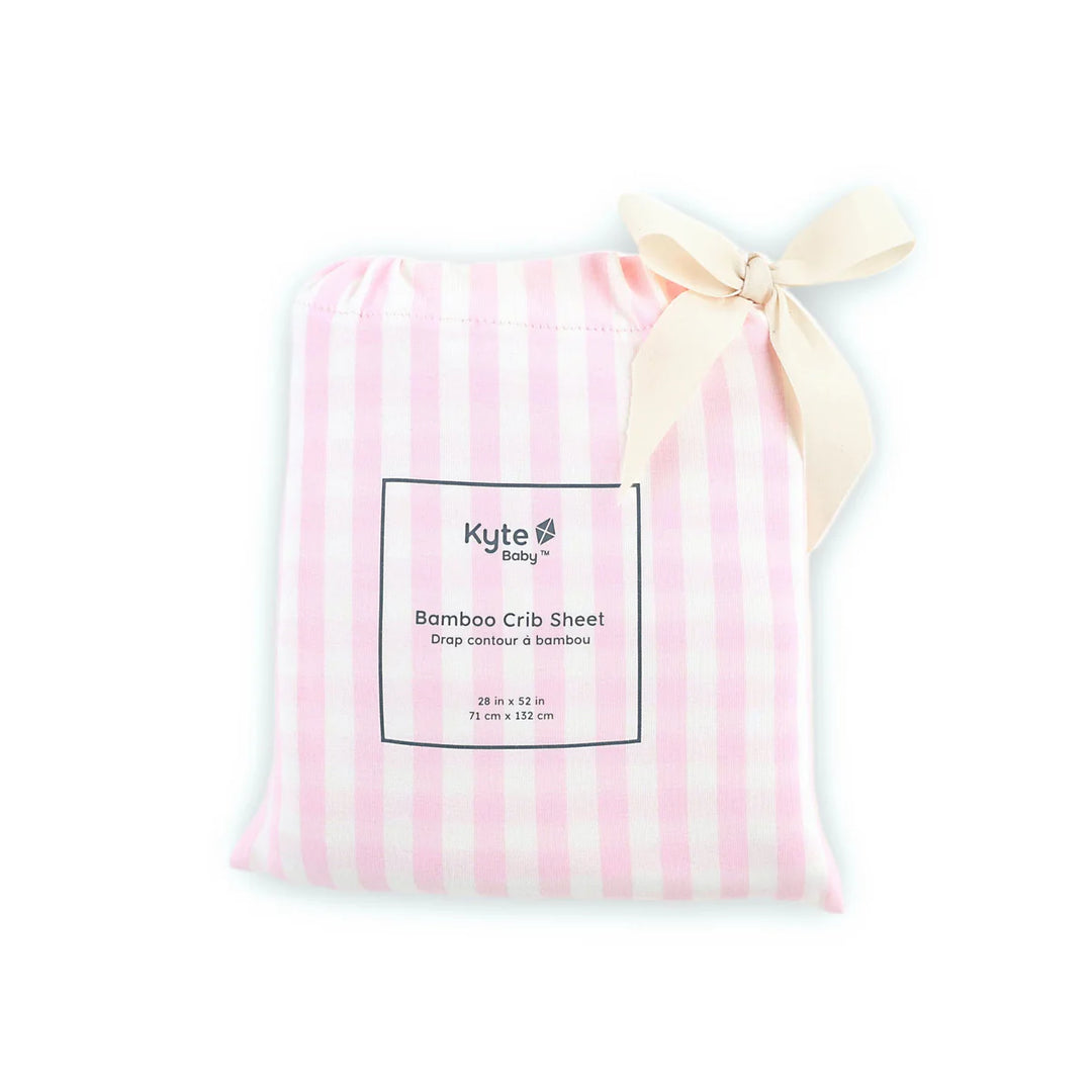 Kyte Baby Crib Sheet - Small Sakura Stripes
