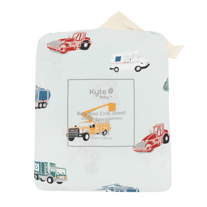 Kyte Baby Crib Sheet - City Vehicles