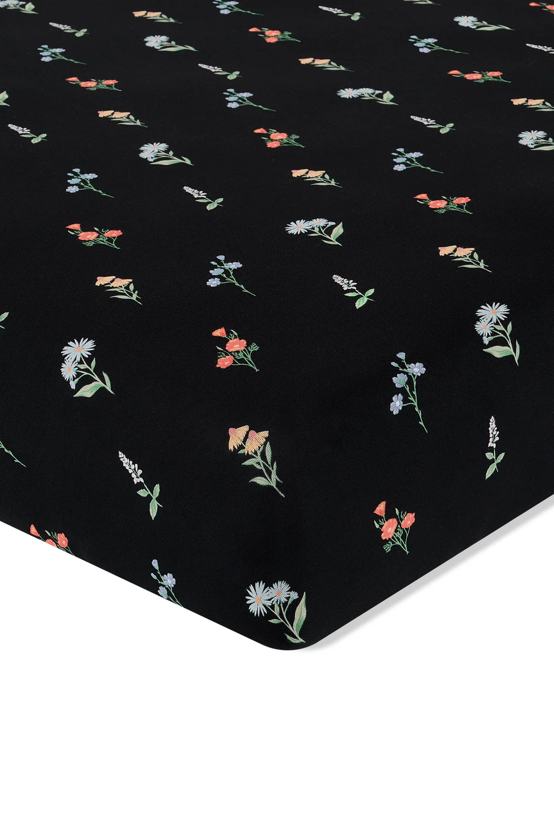 Kyte Baby Crib Sheet - Midnight Wildflower