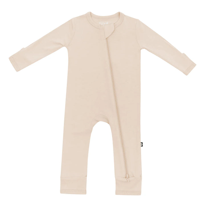 Kyte Baby Zippered Romper - Bisque