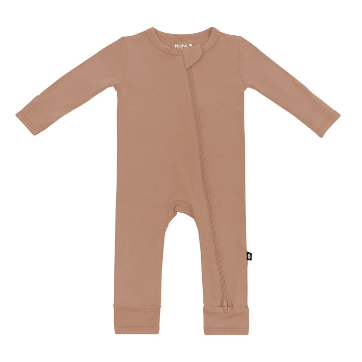 Kyte Baby Zippered Romper - Latte