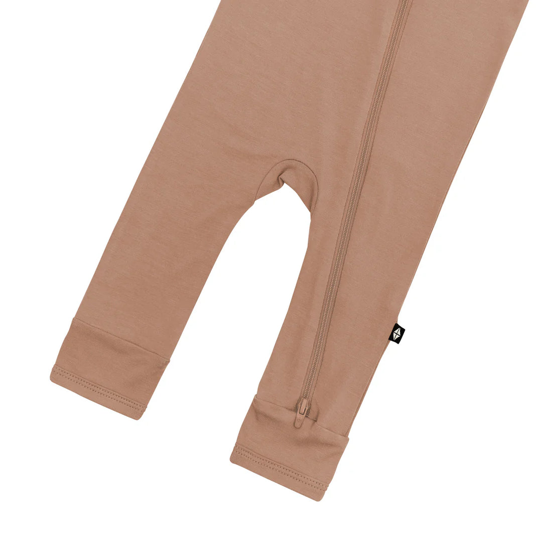 Kyte Baby Zippered Romper - Latte