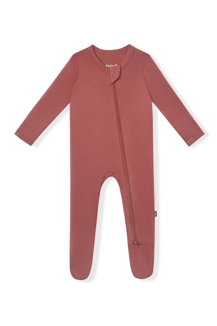 Kyte Baby Zippered Footie - Ember