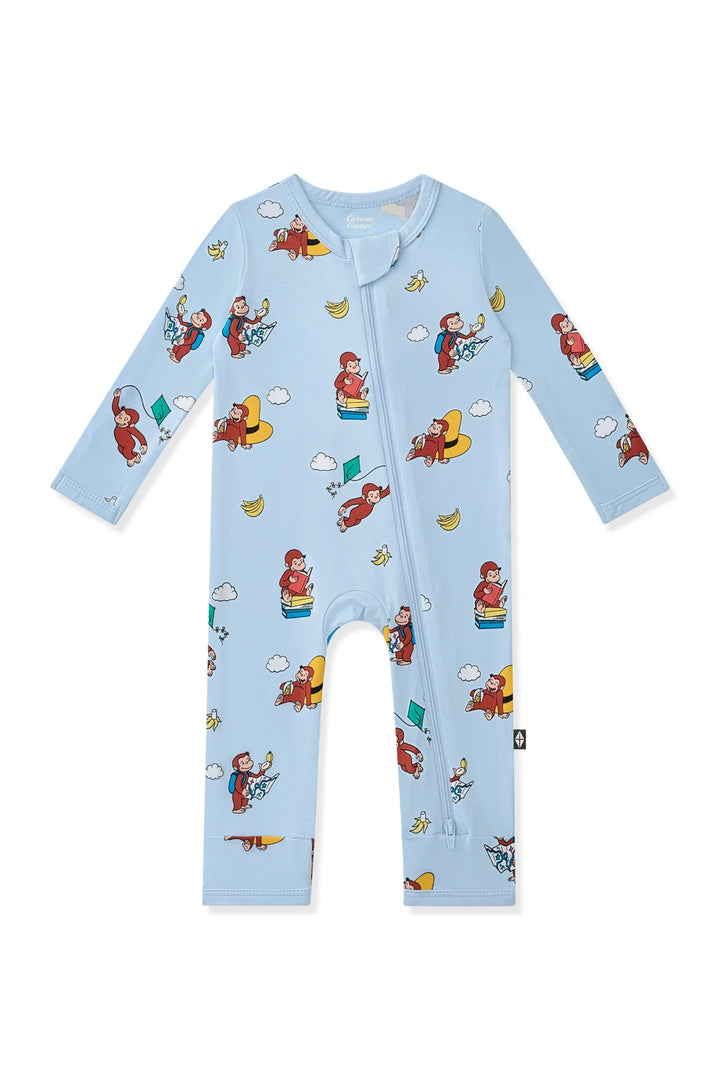Kyte Baby Zippered Romper - Curious George