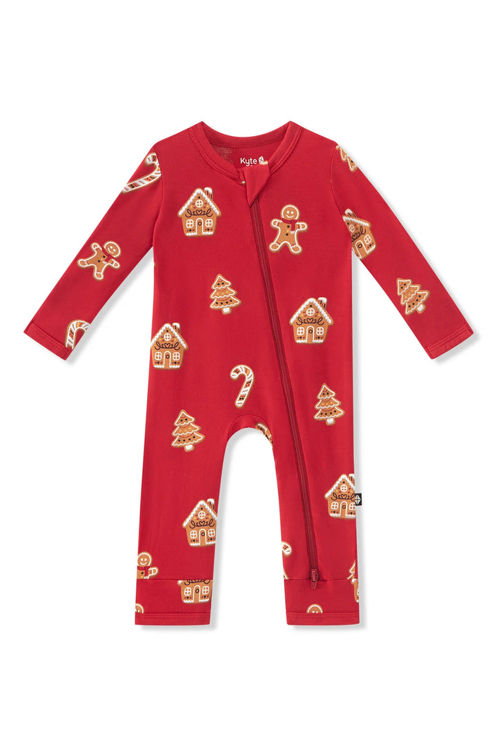 Kyte Baby Zippered Romper - Gingerbread