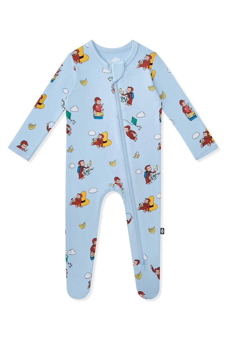 Kyte Baby Zippered Footie - Curious George