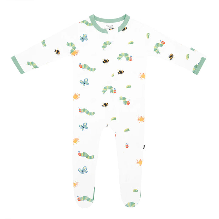 Kyte Baby Zippered Footie - The Very Hungry Caterpillar