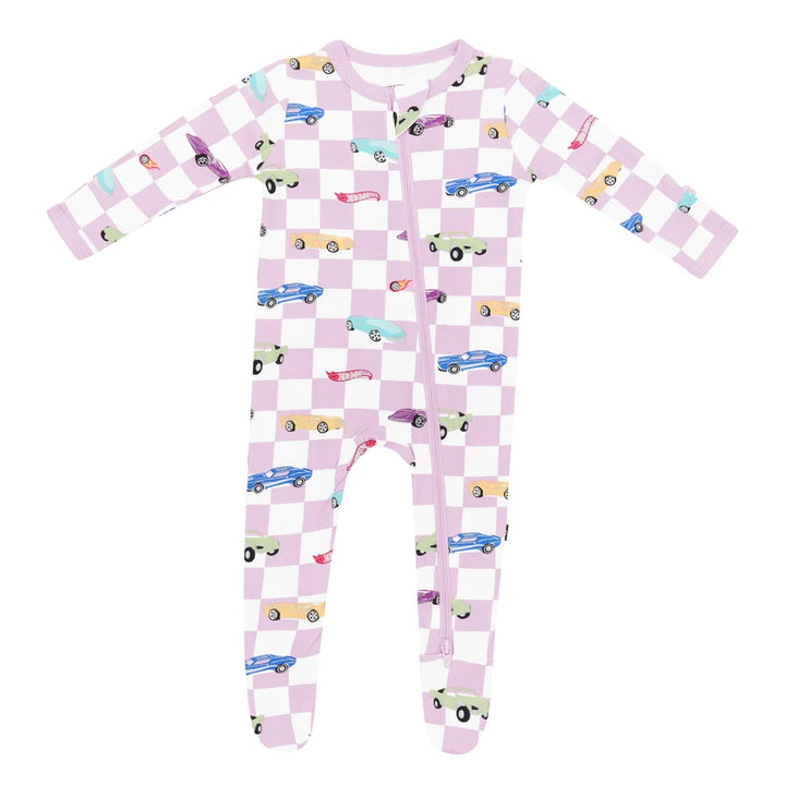 Kyte Baby Zippered Footie - Sparkle and Speed