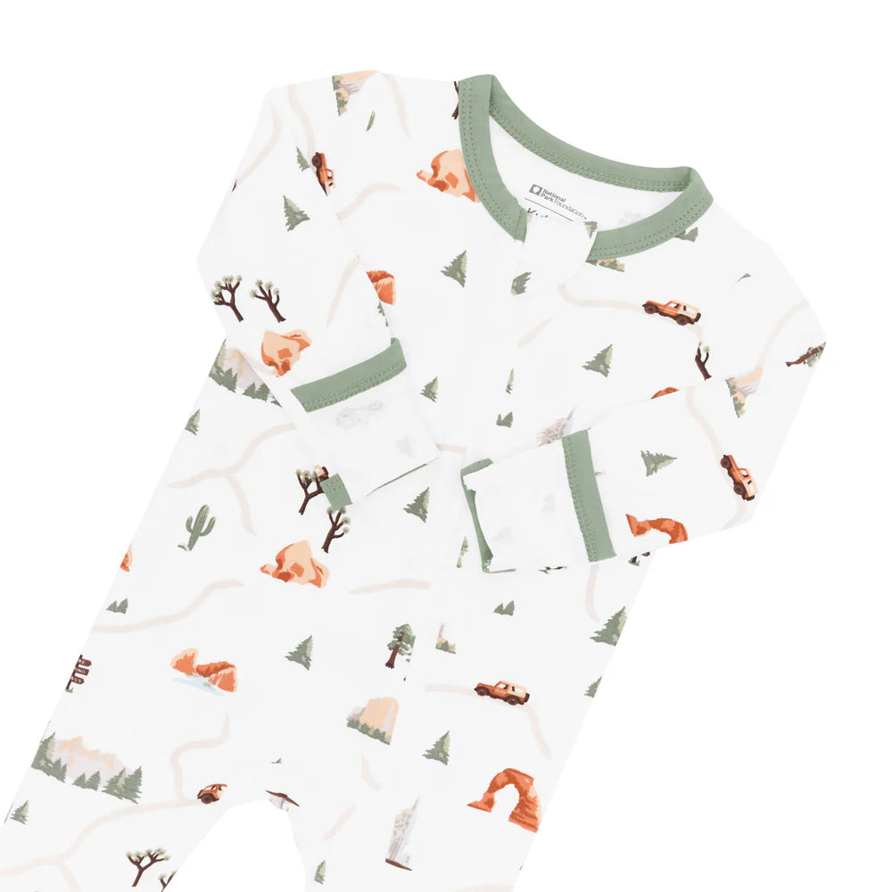 Kyte Baby Zippered Footie - Road Trip