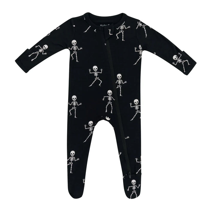 Kyte Baby Zippered Footie - Skeleton