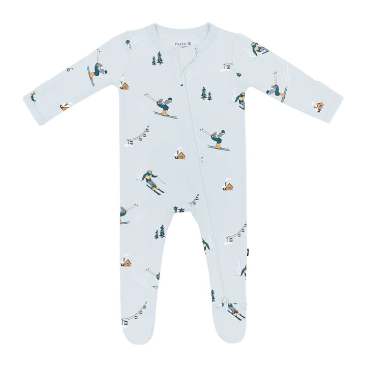 Kyte Baby Zippered Footie - Ski