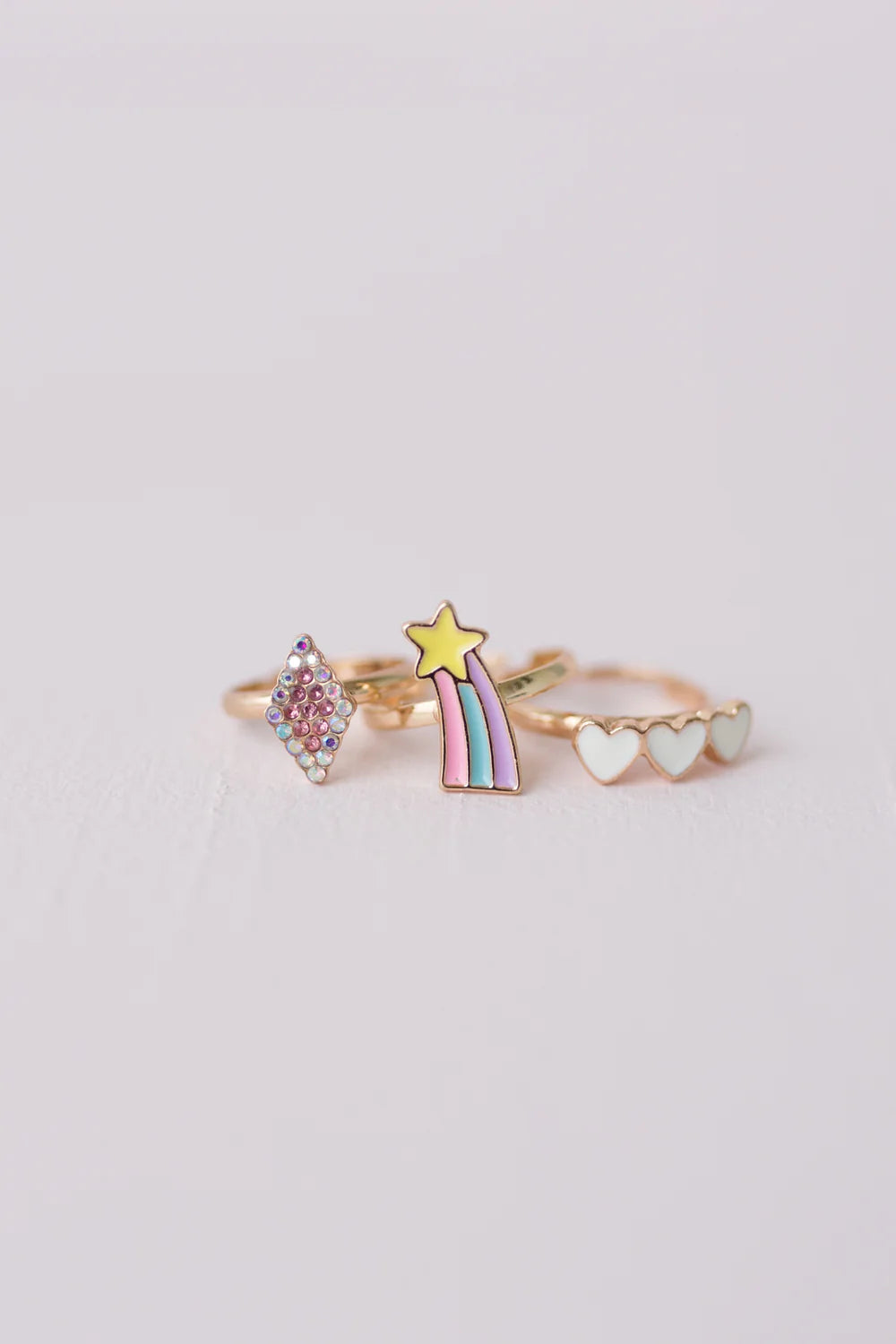 Great Pretenders Boutique Heart Star Rings Set