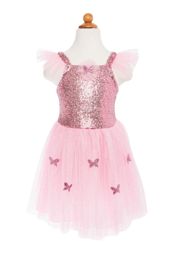 Great Pretenders Sequins Butterfly Dress &amp; Wings - Pink