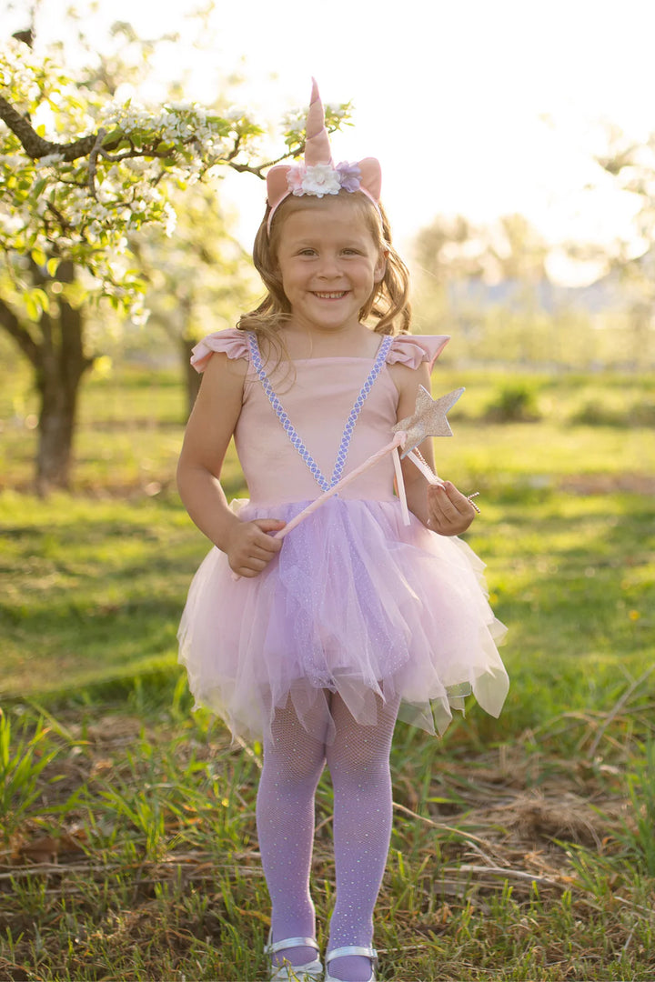 Great Pretenders Shimmer Unicorn Dress + Headband Set