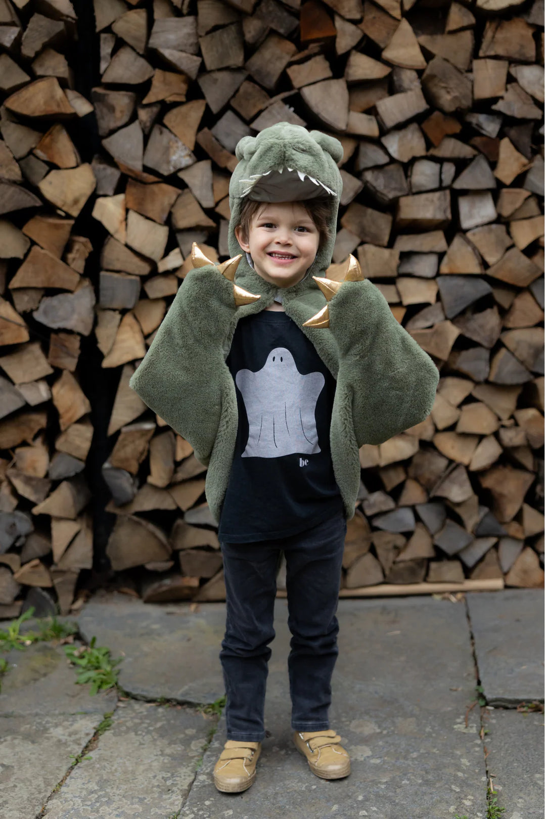 Great Pretenders T-Rex Cuddle Cape - Green