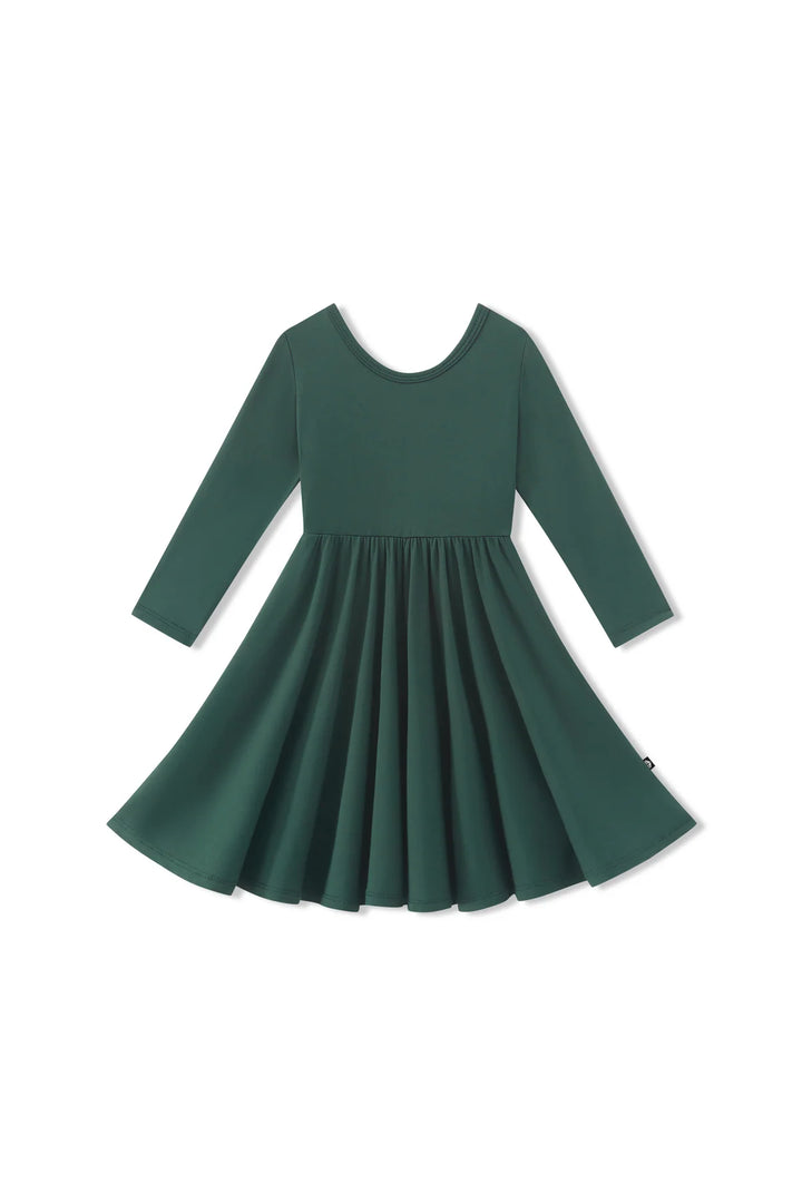 Kyte Baby Long Sleeve Twirl Dress - Cypress