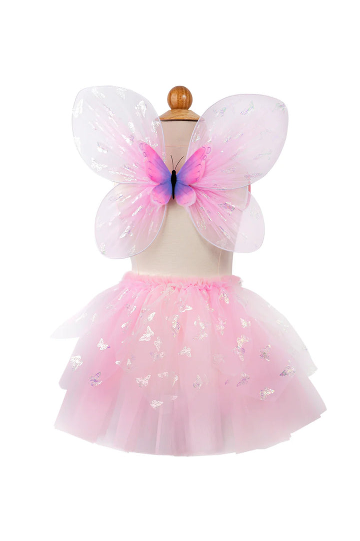 Great Pretenders Flutter Butterfly Skirt &amp; Wings Set - Pink