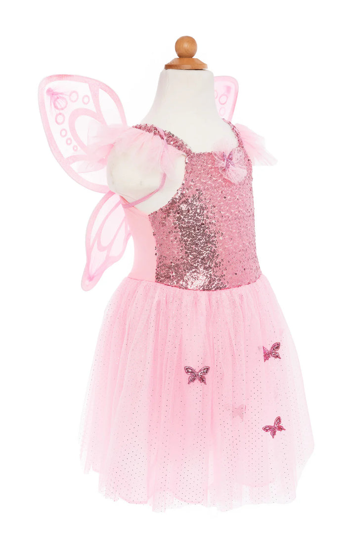 Great Pretenders Sequins Butterfly Dress &amp; Wings - Pink