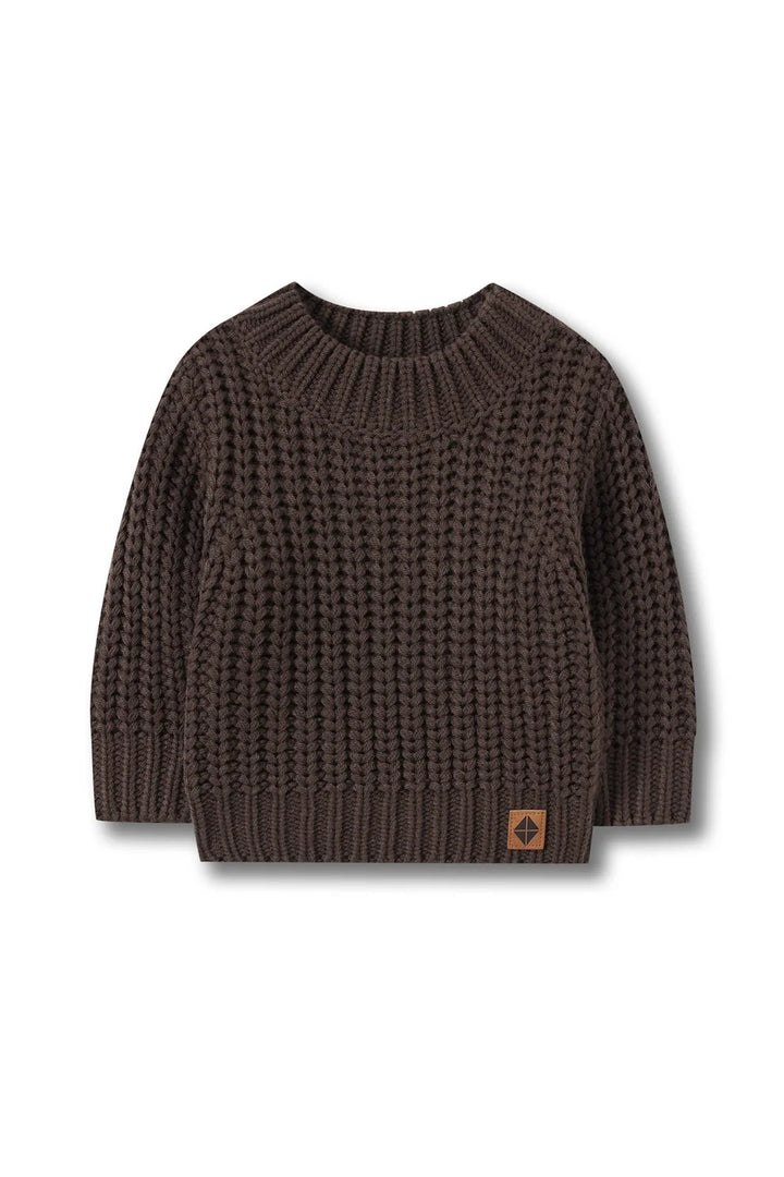 Kyte Baby Chunky Knit Sweater - Espresso