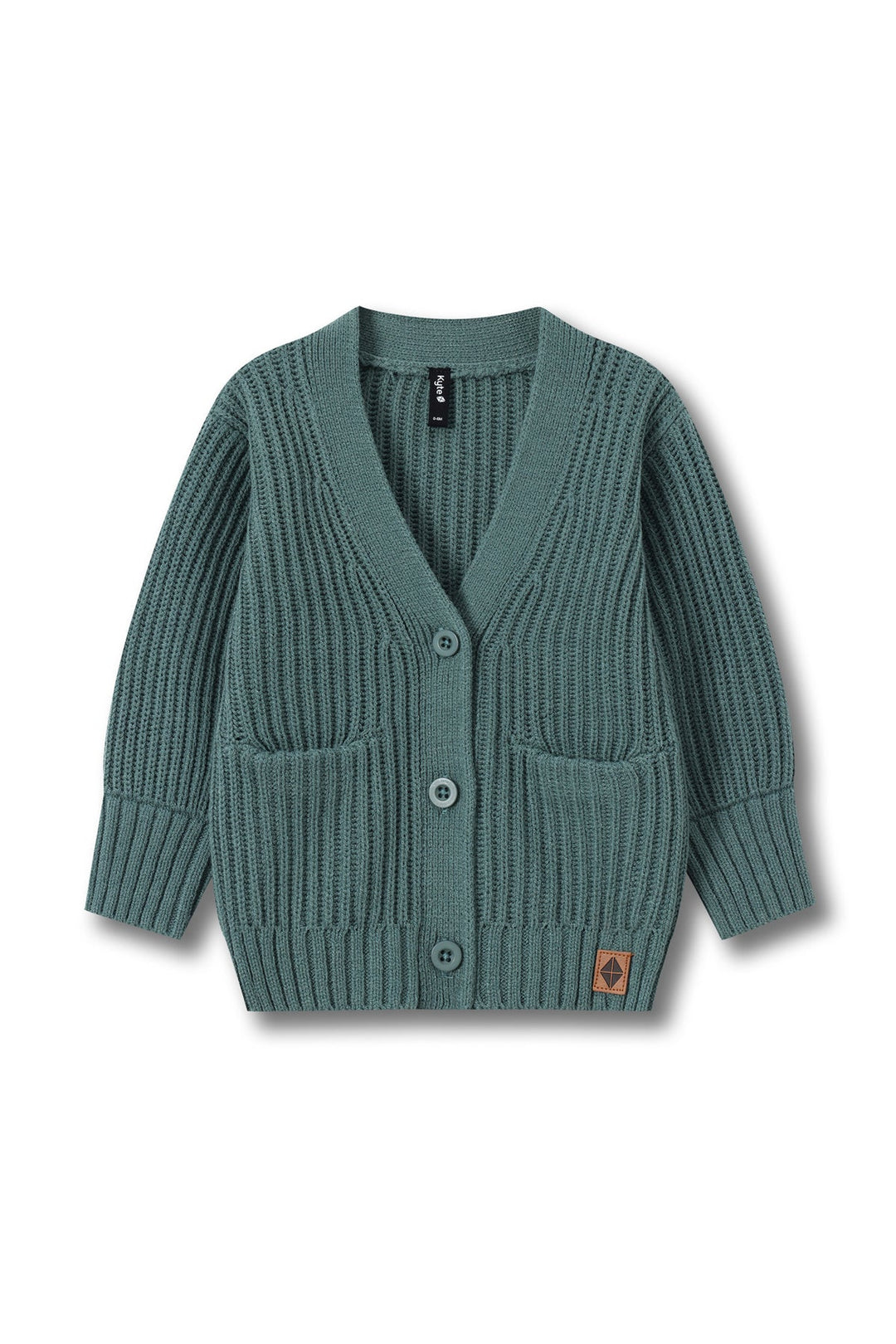Kyte Baby Chunky Knit Oversized Cardigan - Pine