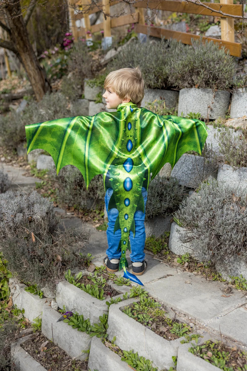 Great Pretenders Soft Wings and Mask Set - Legendary Dragon Green