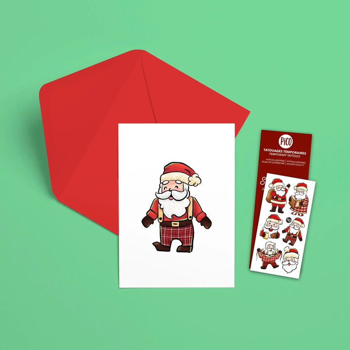 Pico Greeting Card with Temporary Tattoos