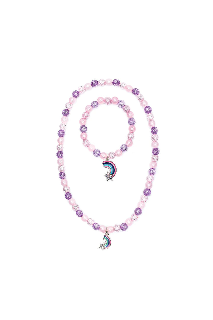 Great Pretenders Rainbow Necklace and Bracelet Set